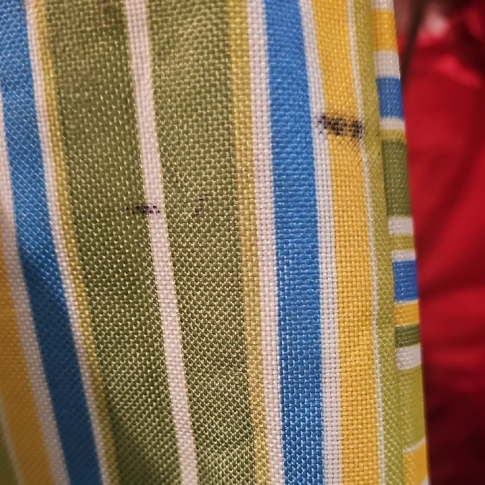 Girls Striped Green Tote Bag